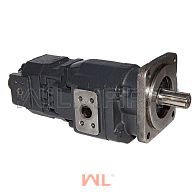 Насос гидравлический двухсекционный Shantui (1434-76-18000) Насос гидравлический двухсекционный Shantui (1434-76-18000)