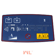 Декаль панели управления Wilmart BA,BE,531,551 ST(NA VERSION) (30010106) Декаль панели управления Wilmart BA,BE,531,551 ST(NA VERSION) (30010106)