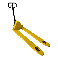 Тележка гидравлическая (рохля) BF25 1500х550 усиление 110см желтая (PU) (HP-30-30CM-1500PUB) 