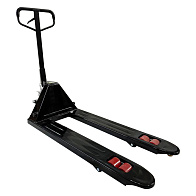 Тележка гидравлическая (рохля) 2,5 тонны, вилы 1150 мм, колесики полиуретан черная (HP-25-30CMPUB) 