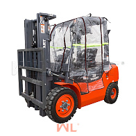 Кабина мягкая для вилочного погрузчика 1-3,5тонны (CPQD35-SOFTCAB) 