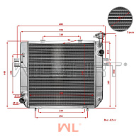 Радиатор Heli CPCD10-18G (K15) (G1D22-10201) Радиатор Heli CPCD10-18G (K15) (G1D22-10201)