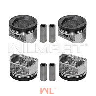 Поршень Nissan K25 R2(+1,0) КК=1,5 (комплект на двc) (12010-FU571) Поршень Nissan K25 R2(+1,0) КК=1,5 (комплект на двc) (12010-FU571)