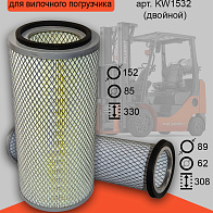 Фильтр воздушный Heli CPCD50 двойной (KW1532) Фильтр воздушный Heli CPCD50 двойной (KW1532)