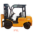 Погрузчик вилочный Geelly ДВС Xinchai FD30 C490BPG TM4500 пневмо, сайдшифт желтый 