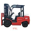 Погрузчик вилочный Geelly FD35 ДВС Xinchai C490BPG TM4500 пневмо, сайдшифт красный 